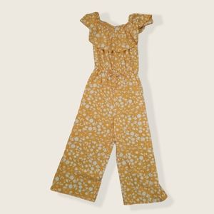 Girls Yellow & White Jumper || Size 10